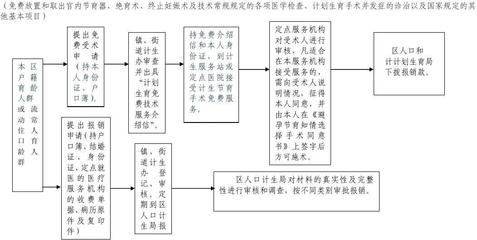 免费计划生育技术服务流程图